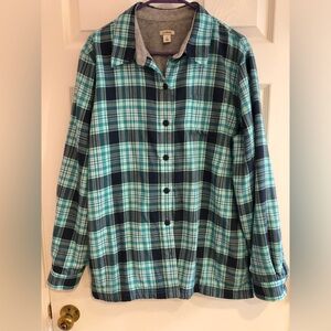 L. L. Bean Women‘s Fleece Lined Flannel Shirt